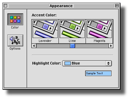 Appearence Manager Mac